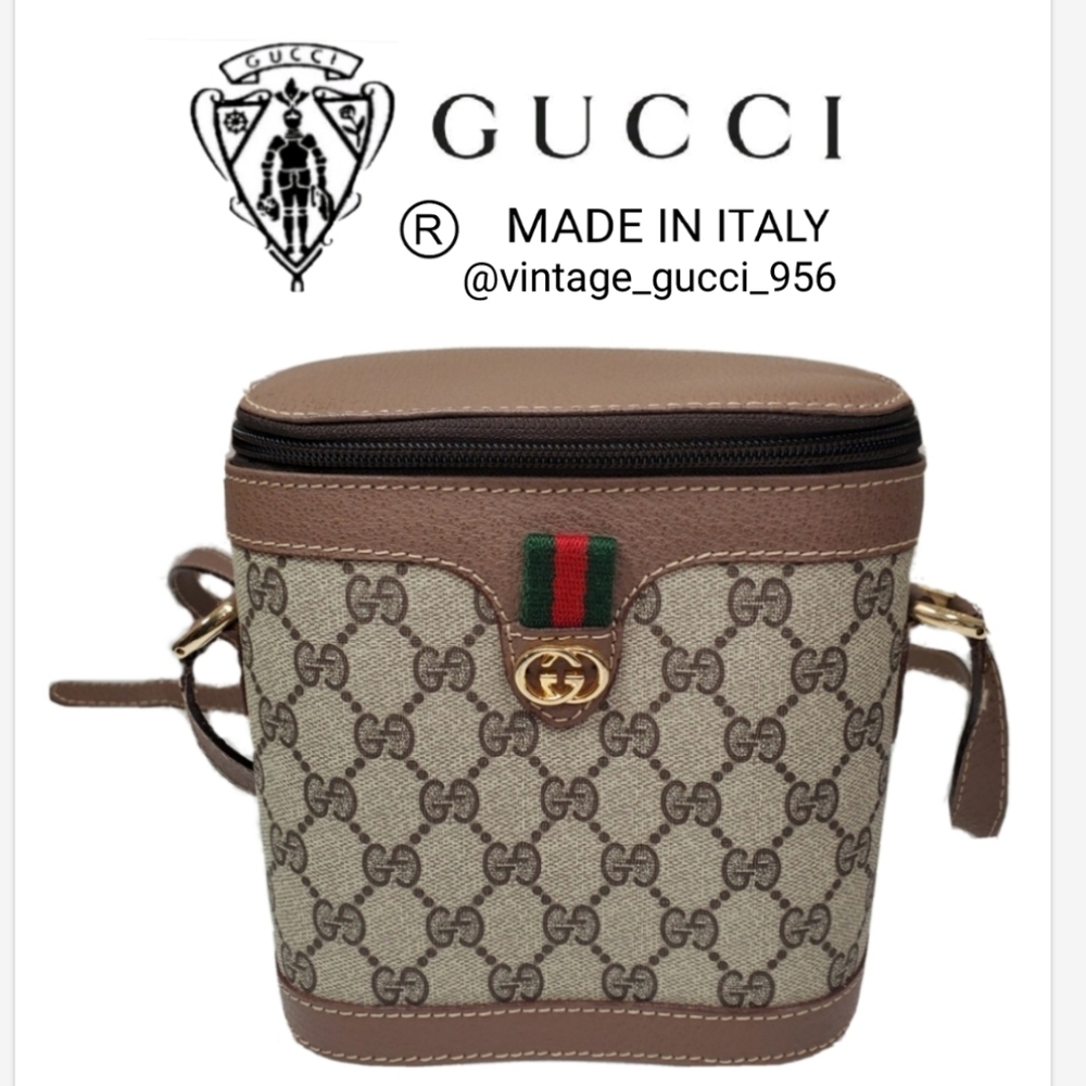 🔥 RARE 🔥 Vintage Gucci Binocular Bag 7"